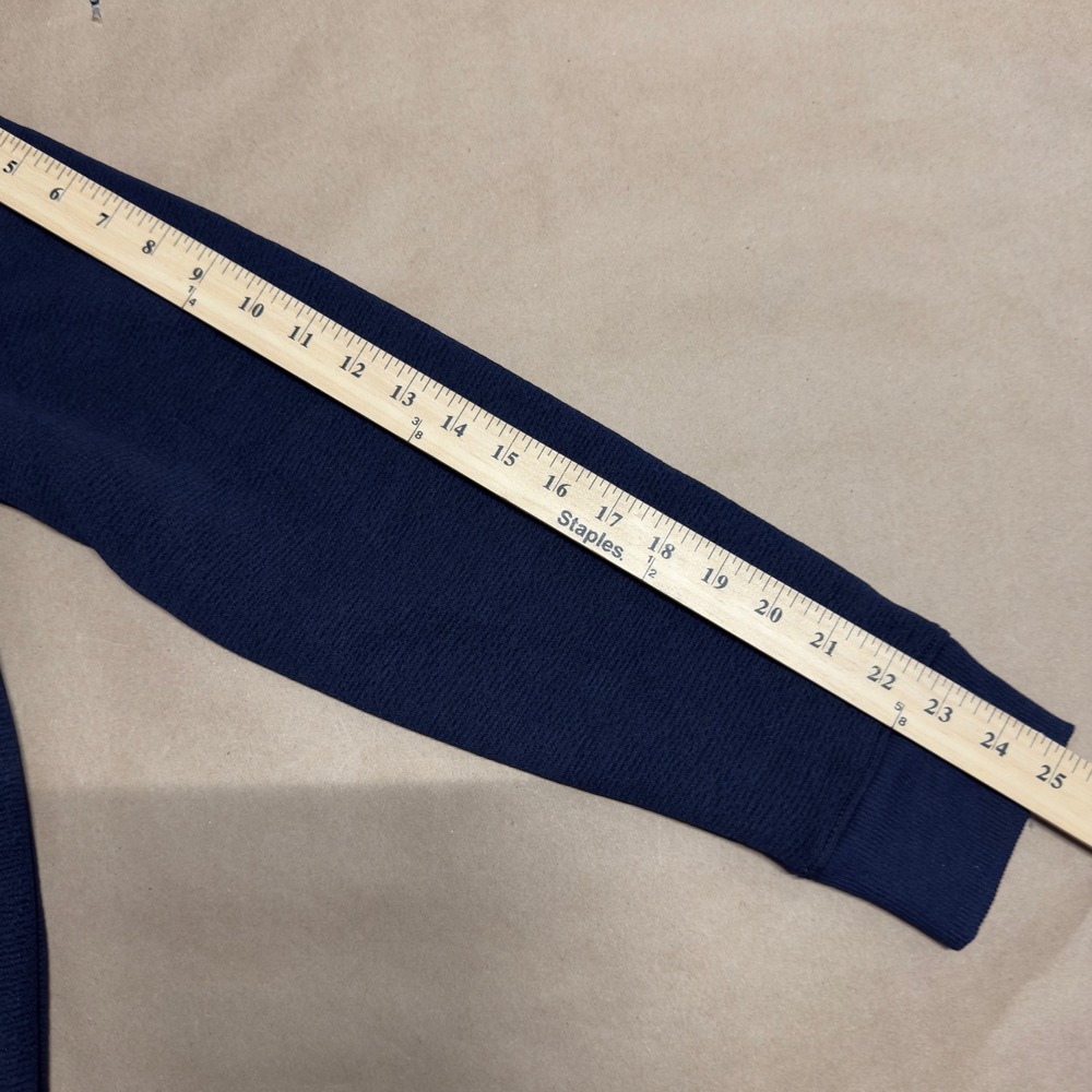 NWT Gerry Mens Textured Crew Neck Sweatshirt Blue 4-Way‎ Stretch Pullover M - Picture 10 of 10